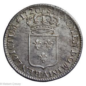 Louis XV 1/3 d’Ecu de France 1720 Paris
