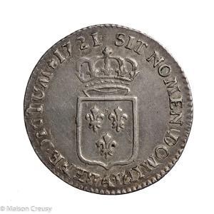 Louis XV 1/6 d’écu 1721 Paris