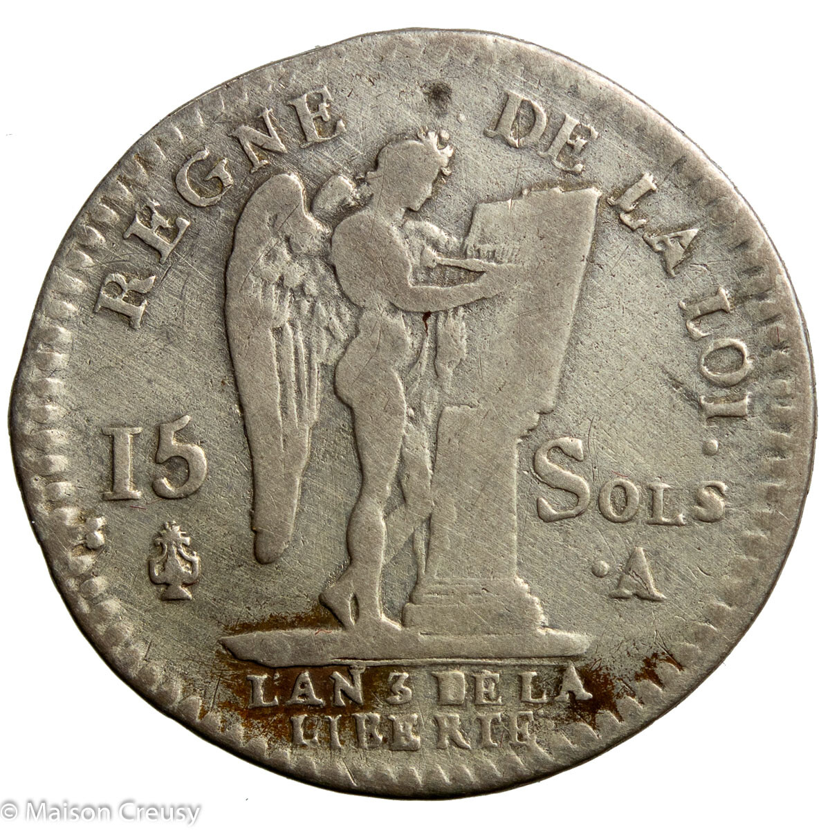 Constitution 15 sols 1791 Paris Numismeo