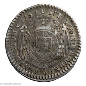 Alsace Louis Constantin de Rohan Guemenée sixième de thaler 1759