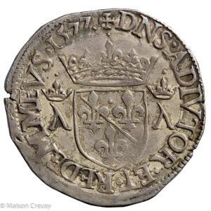 Dombes Louis II de Bourbon-Montpensier AR teston 1577