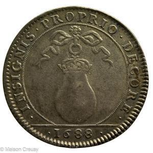 Dauphine Maria Anna Victoria of Bavaria AR jeton 1688
