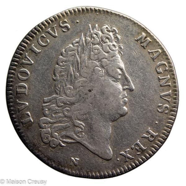 Louis XIV AR jeton 1693 secretaire du roi