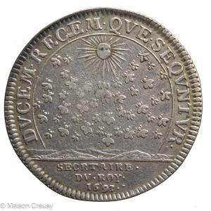 Louis XIV AR jeton 1693 secretaire du roi