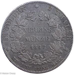 Allemagne Hesse-Darmstadt 2 Thalers 1842