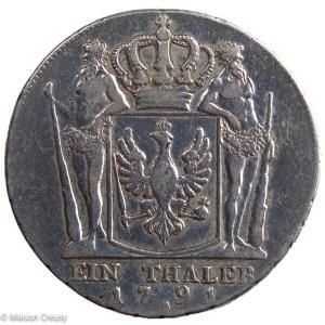 Allemagne Prusse Thaler 1791 Berlin