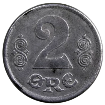 Danemark 2 ore 1918 en fer