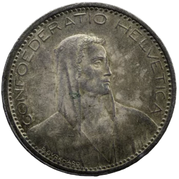 Switzerland AR 5 francs 1923