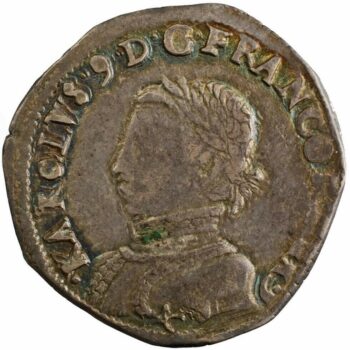 Charles IX 1/2 teston 3e type 1563 Bayonne
