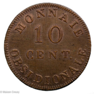 Obsidional coin 10 centimes Anvers