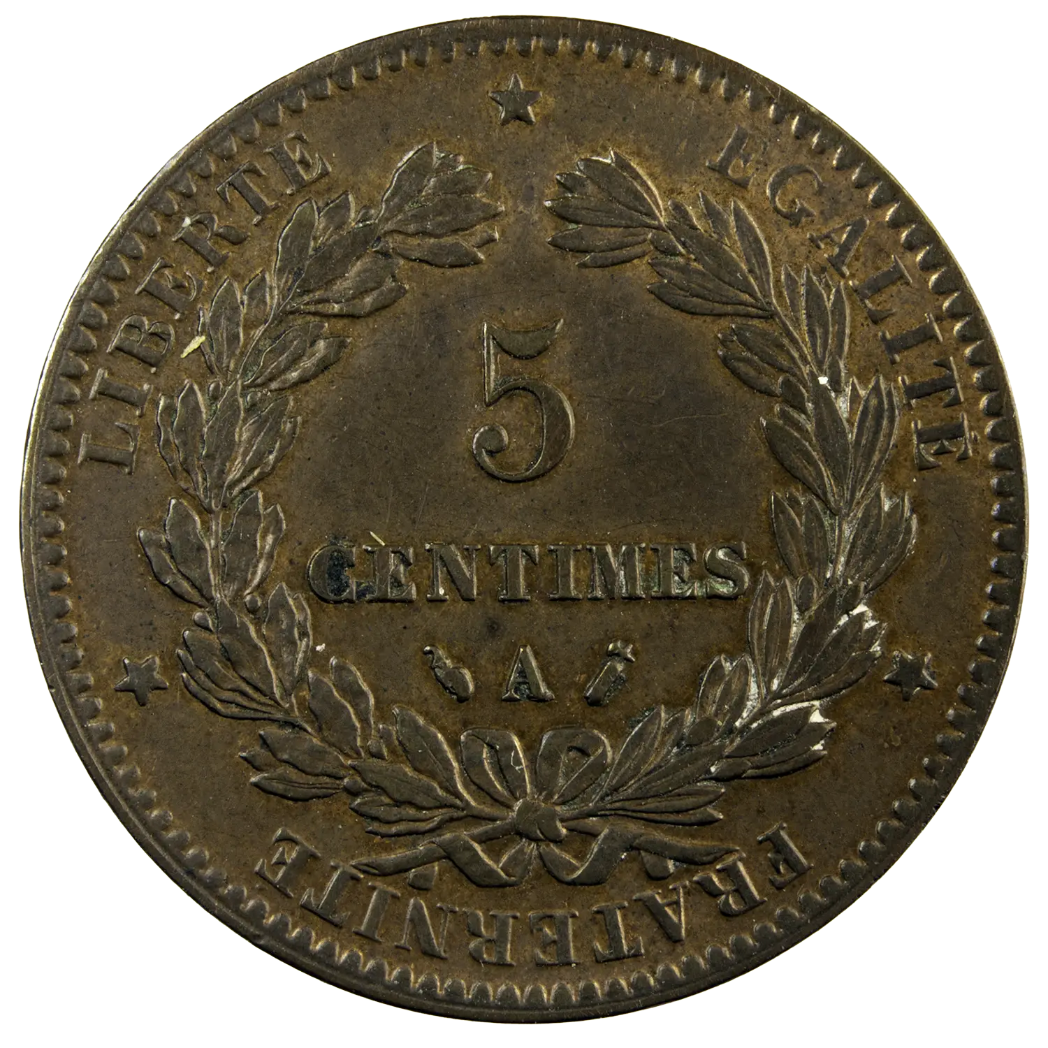 Third Republic 5 centimes Ceres 1888 Paris