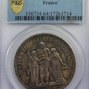 5 Francs Hercule 1873 Paris PCGS MS64