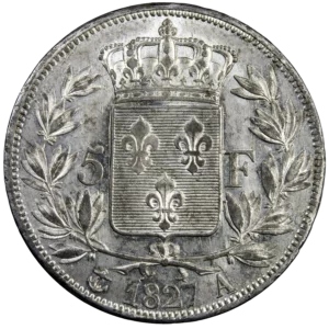 Charles X 5 francs 1827 Paris