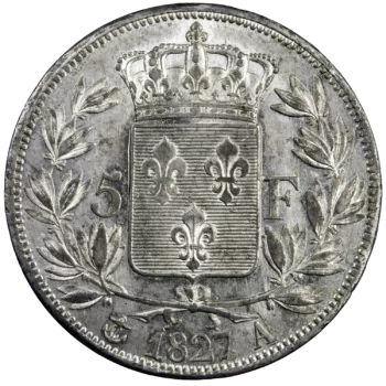 Charles X 5 francs 1827 Paris