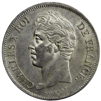 Charles X 5 francs 1827 Lyon