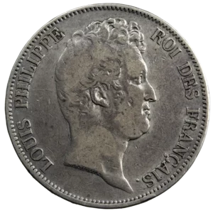 Louis Philippe 5 francs without I 1830 Paris