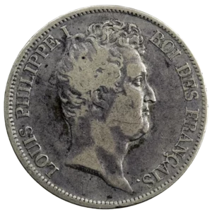 Louis Philippe 5 francs 1830 Rouen mint error