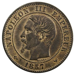 Napoleon III 2 centimes 1857 Lille