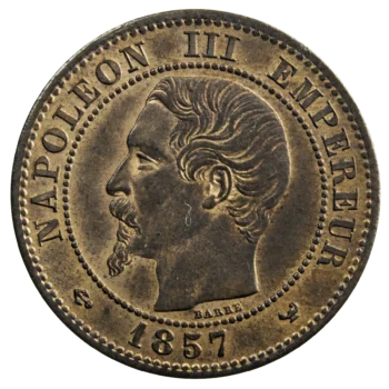 Napoleon III 2 centimes 1857 Lille
