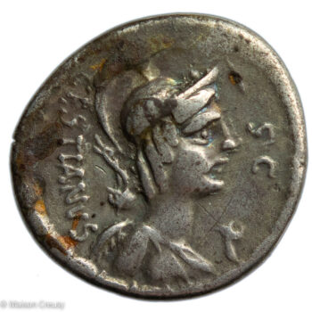 Plaetoria denier frappé en 67 avant JC