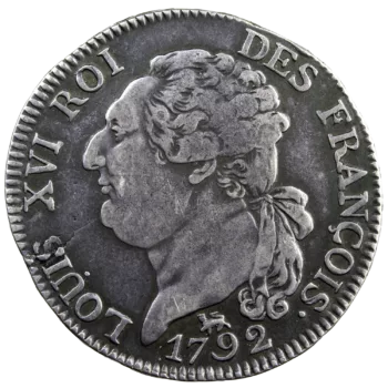 Constitution demi-écu de 3 livres 1792 Paris