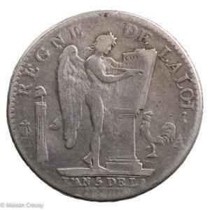 Constitution Ecu de 6 livres 1793 Paris