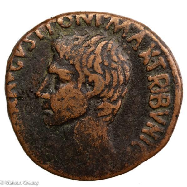 Augustus AE As gens Maecilia
