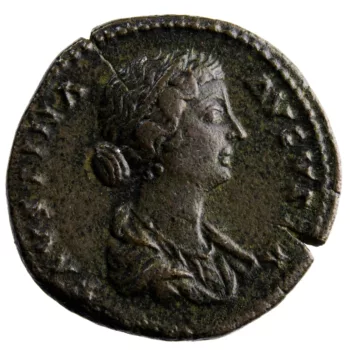 Faustine jeune As revers Fecunditas