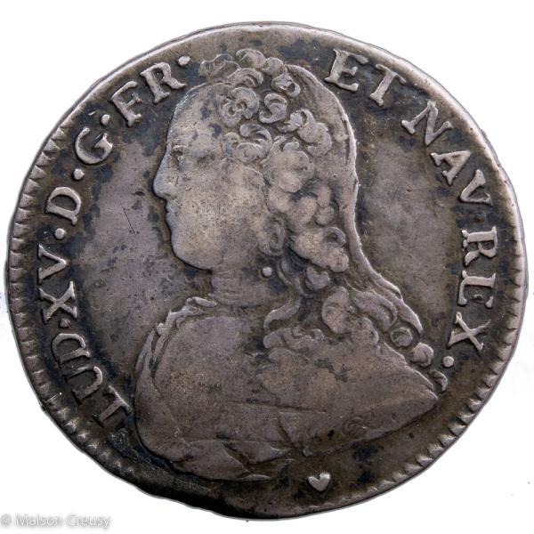 Louis XV demi écu aux branches d'olivier 1726 aix