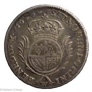 Louis XIV demi écu de Flandre au palmes 169. Lille