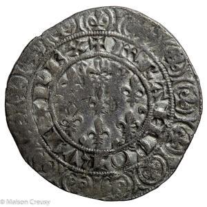 Jean II le Bon gros blanc aux fleurs de lis