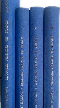Poey d'Avant monnaies féodales de France relié toile 4 tomes