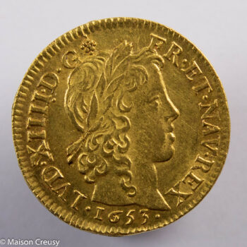 Louis XIV louis à la mèche longue 1653 Paris