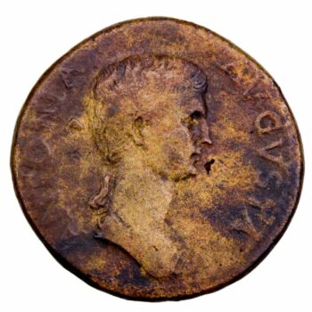 Antonia dupondius frappé en 42 sous Claude