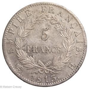 Napoleon I 5 francs 1813 La Rochelle