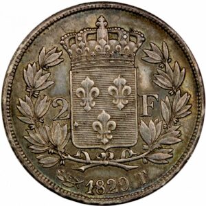 Charles X 2 francs 1829 Nantes