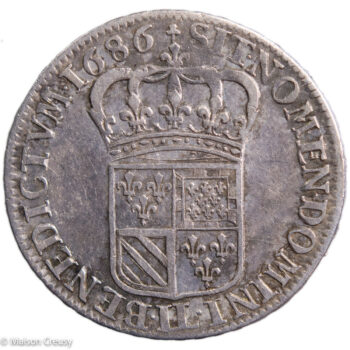 Louis XIV demi écu de Flandre 1686 Lille
