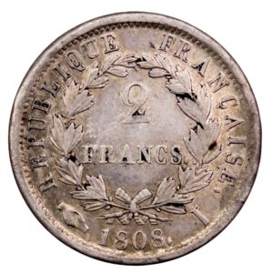 Napoleon I 2 francs 1808 Limoges