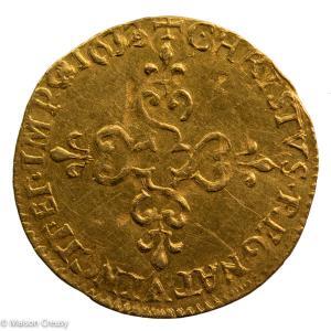 Louis XIII demi écu d’or 1633 Amiens