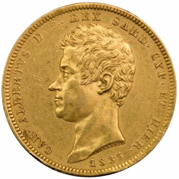 Italie 100 lire 1835 Turin