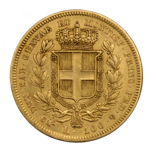 Italy Carlo Alberto gold 100 lire 1835 Torino