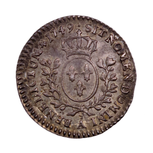 Louis XV 1/20 d’écu au bandeau 1749 Paris