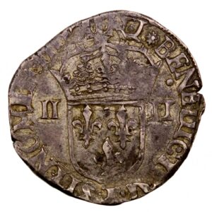 Charles X 1/4 écu 1592 Nantes