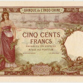 Nouvelle Calédonie - Djibouti 500 type 1927 SPECIMEN