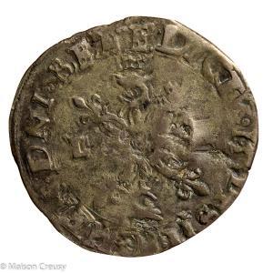 Henri II Douzain du Dauphiné 1552 Roman aux croissant 2eme type