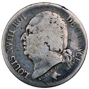 Louis XVIII 2 francs 1822 Lille