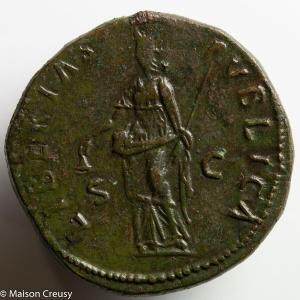 Nerva sesterce frappé à Rome en 97