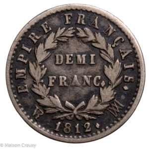 Napoleon I demi franc 1812 Marseille
