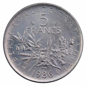 5 francs semeuse 1986