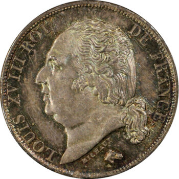 Mod-LouisXVIIIFranc1817A-MS64-10890-1